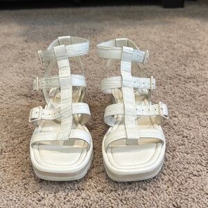 Vince Camuto Arlesa Ivory Croc Print